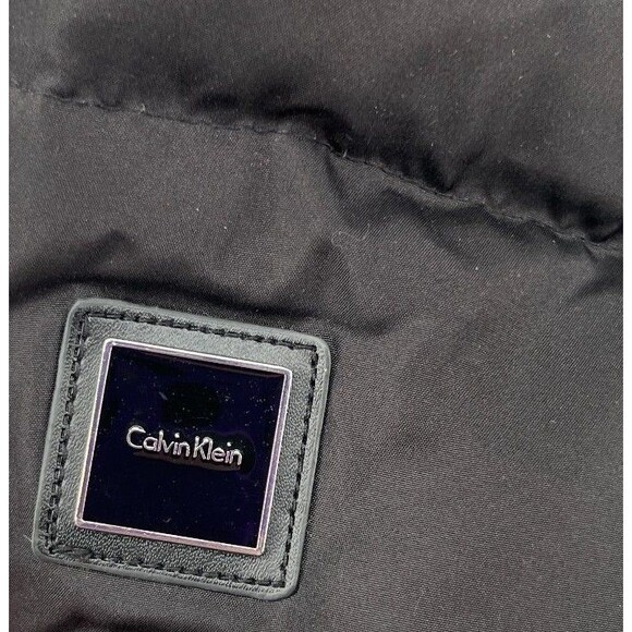 Calvin Klein Duck Down Puffer Jacket Women's Size 1X Black - Picture 3 of 6